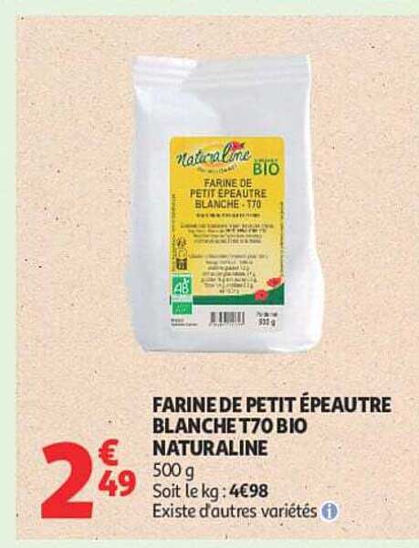 FARINE DE PETIT ÉPEAUTRE BLANCHET 70 BIO NATURALINE