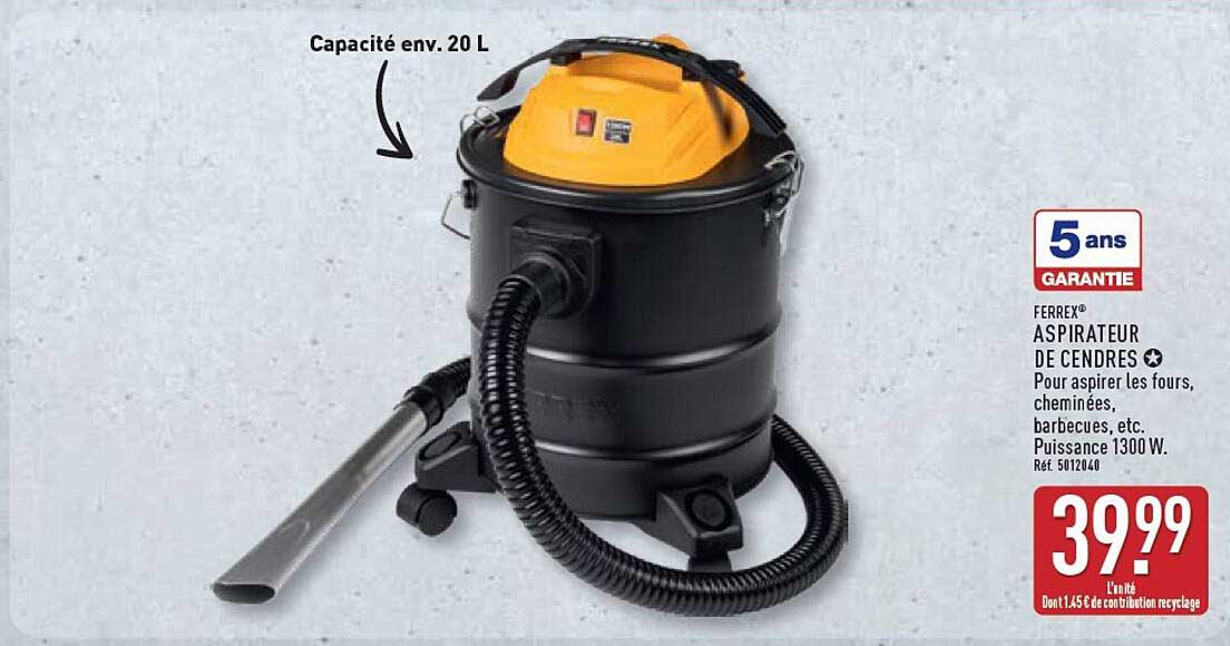 FERREX® ASPIRATEUR DE CENDRES