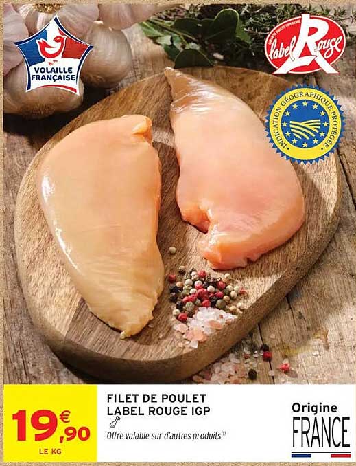 FILET DE POULET LABEL ROUGE IGP