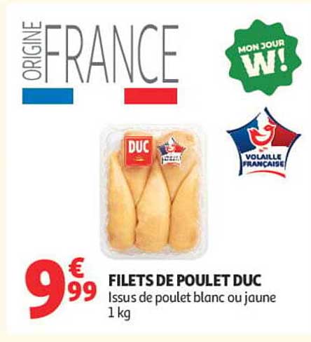 FILETS DE POULET DUC