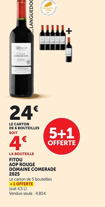 FITOU AOP ROUGE DOMAINE COMERADE 2025