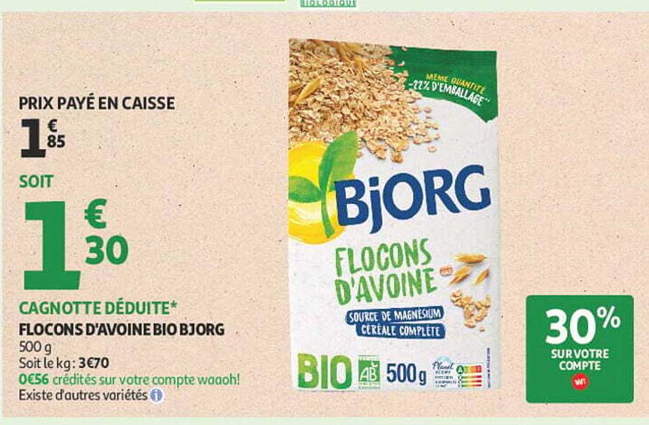 FLOCONS D'AVOINE BIO BJORG