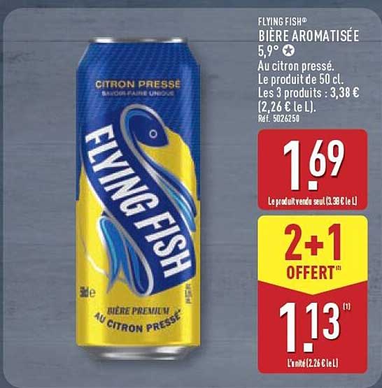 FLYING FISH BIÈRE AROMATISÉE 5,9°