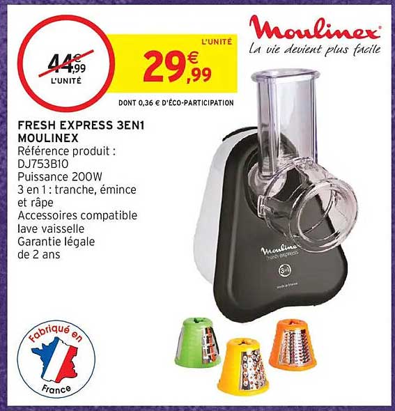 FRESH EXPRESS 3EN1 MOULINEX