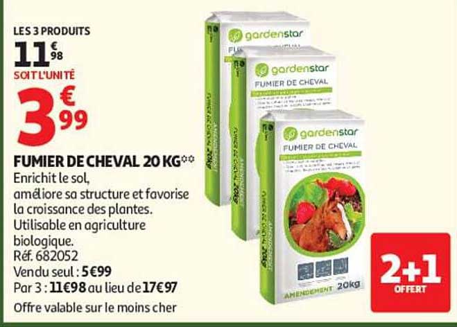 FUMIER DE CHEVAL 20 KG