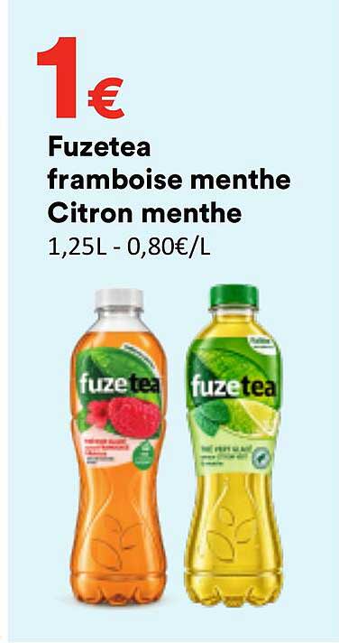 Fuzetea framboise menthe Citron menthe
