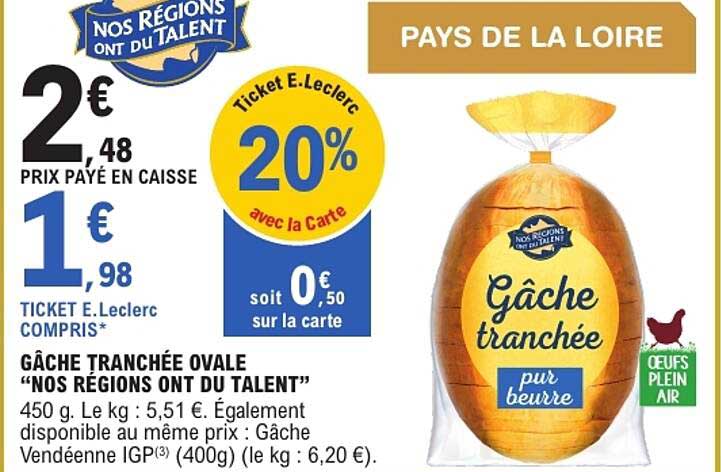 GÂCHE TRANCHÉE OVALE “NOS RÉGIONS ONT DU TALENT”