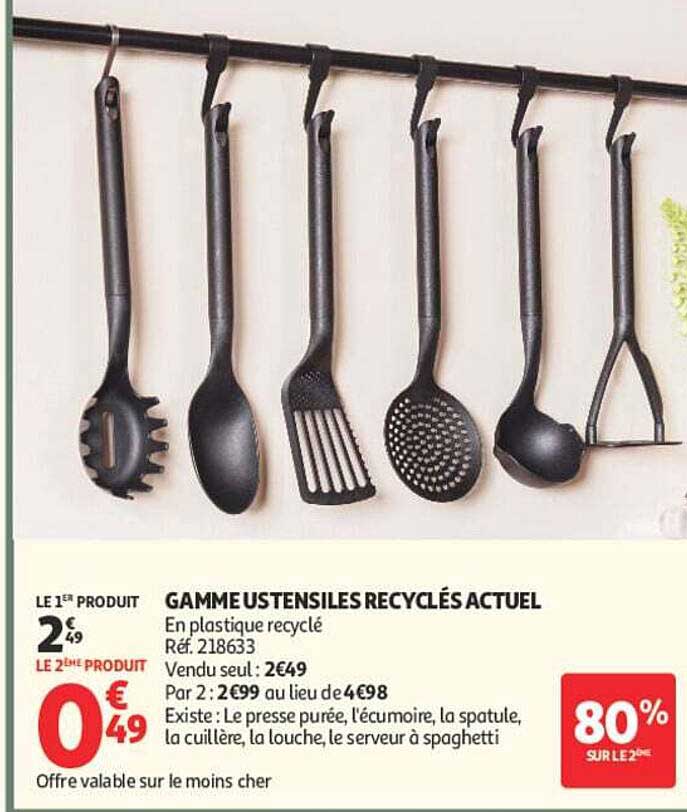 GAMME USTENSILES RECYCLÉS ACTUEL