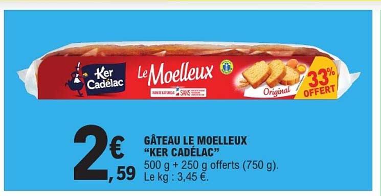 GÂTEAU LE MOELLEUX "KER CADÉLAC"