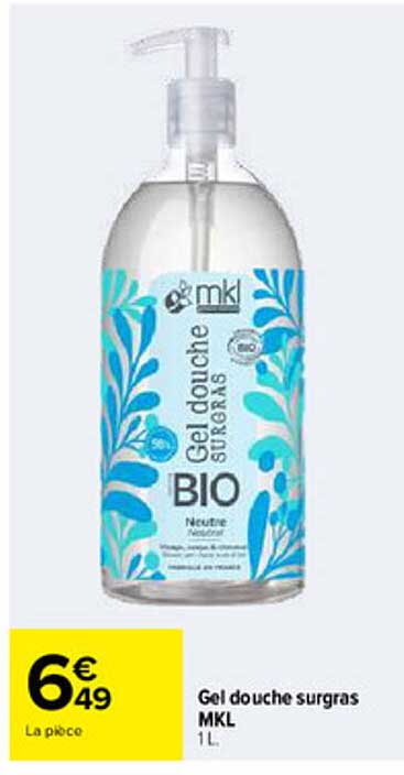 Gel douche surgras MKL BIO 1 L