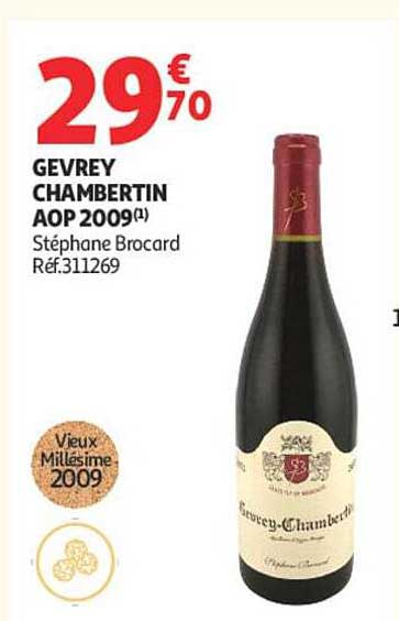GEVREY CHAMBERTIN AOP 2009(1) Stéphane Brocard Réf.311269