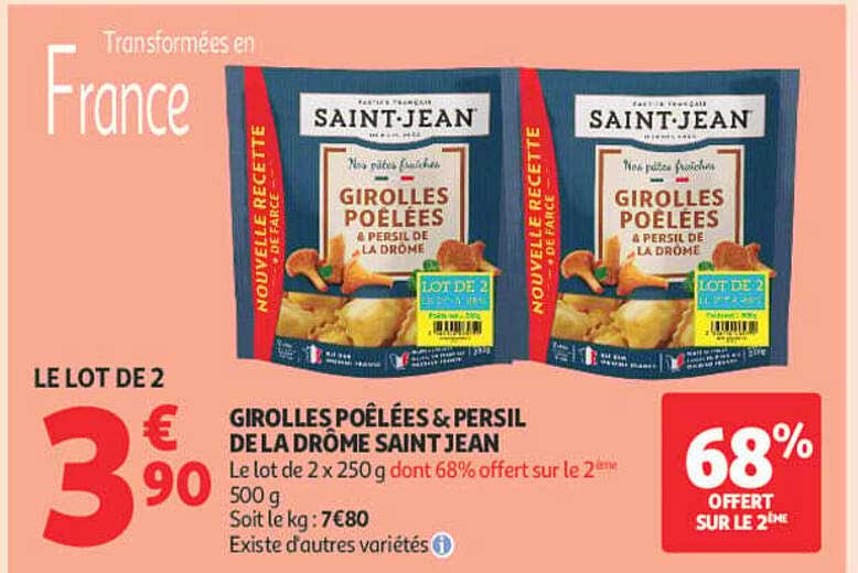 GIROLLES POÊLÉES & PERSIL DE LA DROME SAINT JEAN