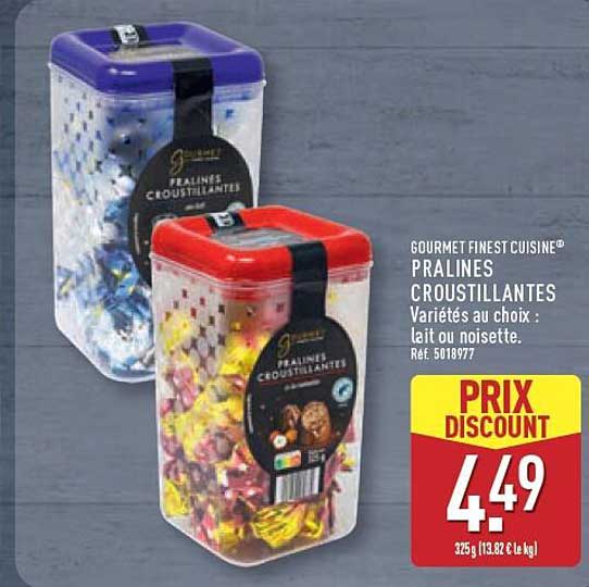 GOURMET FINEST CUISINE® PRALINES CROUSTILLANTES