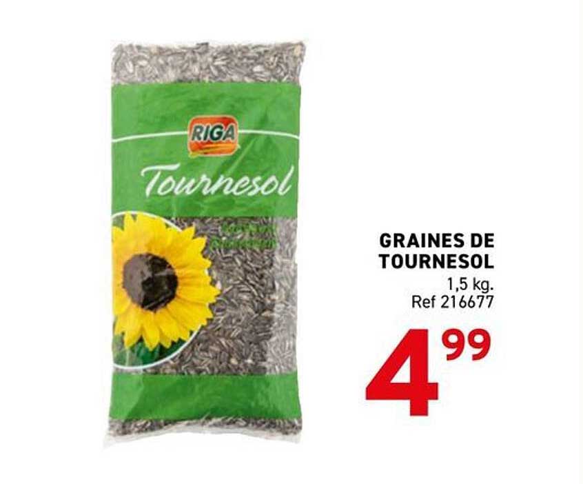 GRAINES DE TOURNESOL 1,5 kg. Ref 216677