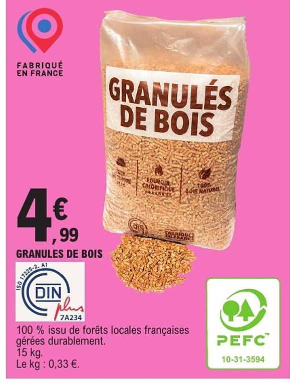 GRANULÉS DE BOIS