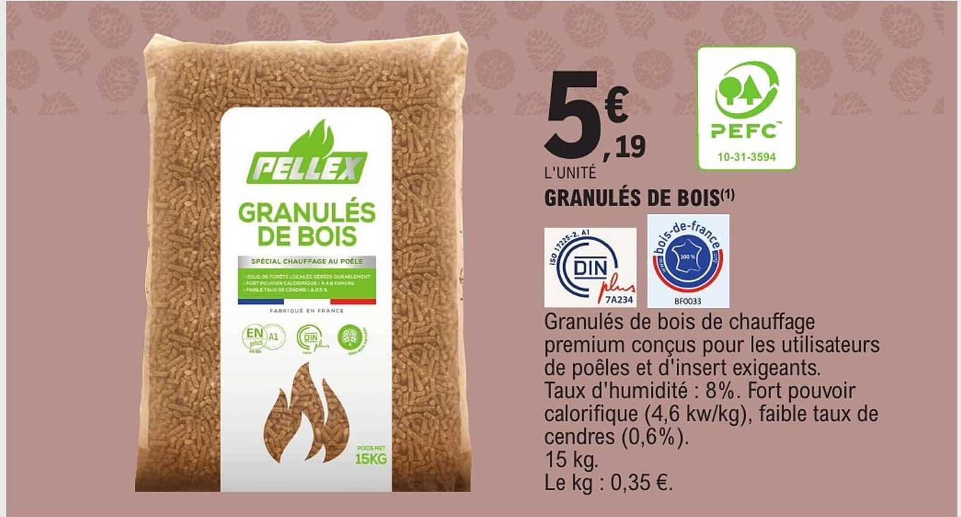 GRANULÉS DE BOIS