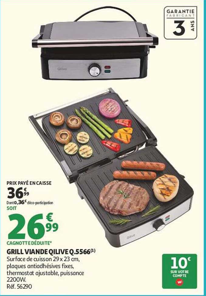 GRILL VIANDE QILIVE Q.5566(1)