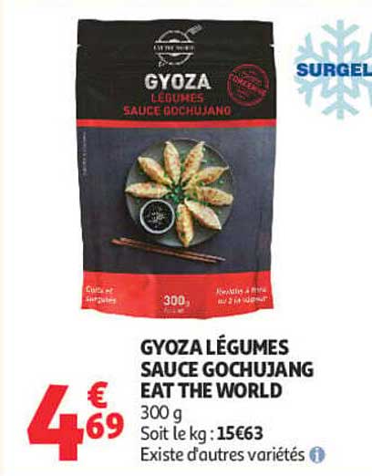 GYOZA LÉGUMES SAUCE GOCHUJANG EAT THE WORLD