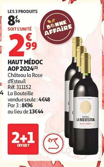 HAUT MÉDOC AOP 2024(1) Château la Rose d'Esteuil Réf. 311152