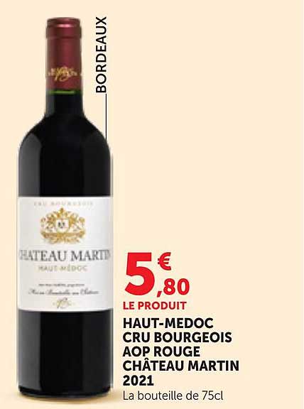 HAUT-MEDOC CRU BOURGEOIS AOP ROUGE CHÂTEAU MARTIN 2021