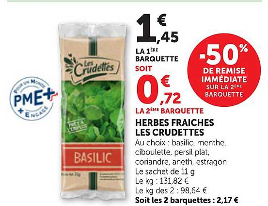 HERBES FRAICHES LES CRUDETTES