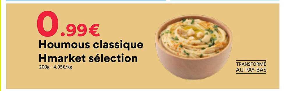 Houmous classique Hmarket sélection