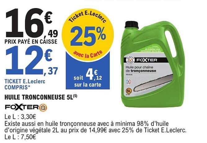 HUILE TRONCONNEUSE 5L