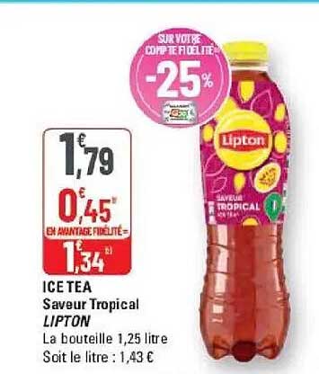 ICE TEA Saveur Tropical LIPTON