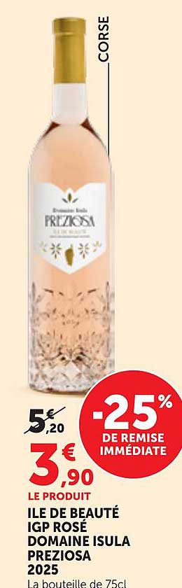 ILE DE BEAUTE IGP ROSÉ DOMAINE ISULA PREZIOSA 2025