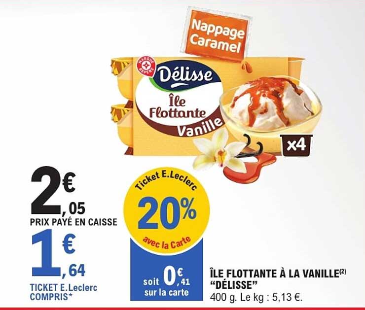 ÎLE FLOTTANTE À LA VANILLE “DÉLISSE”