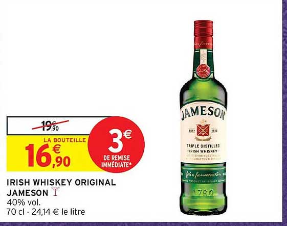 IRISH WHISKEY ORIGINAL JAMESON
