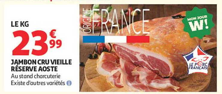 JAMBON CRU VIEILLE RÉSERVE AOSTE