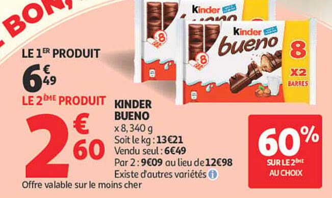 KINDER BUENO x 8, 340 g