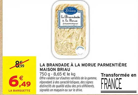 LA BRANDADE À LA MORUE PARMENTIÈRE MAISON BRIAU