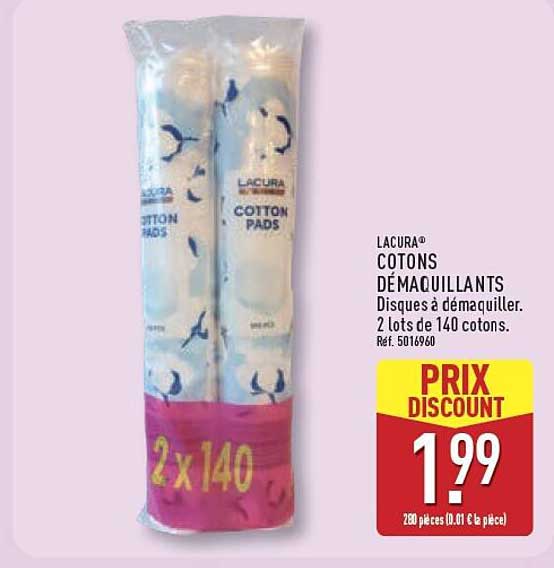 LACURA® COTONS DÉMAQUILLANTS