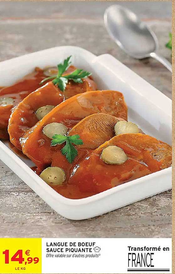 LANGUE DE BOEUF SAUCE PIQUANTE