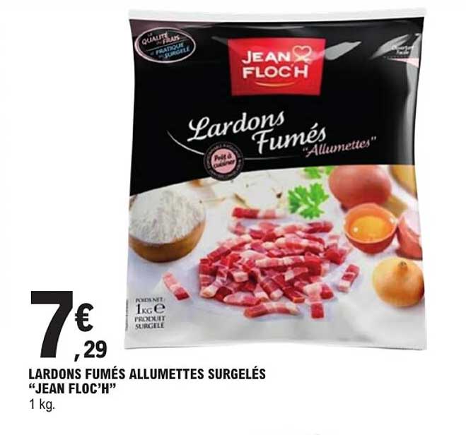 LARDONS FUMÉS ALLUMETTES SURGELÉS “JEAN FLOC’H”