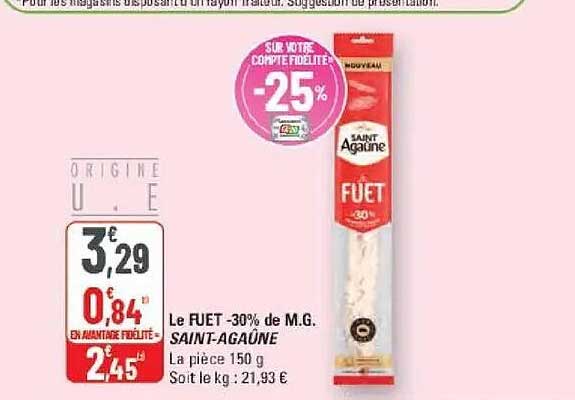Le FÛT -30% de M.G. SAINT-AGAUNE