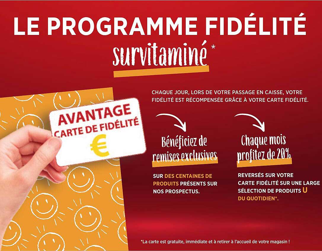 LE PROGRAMME FIDÉLITÉ survitaminé*