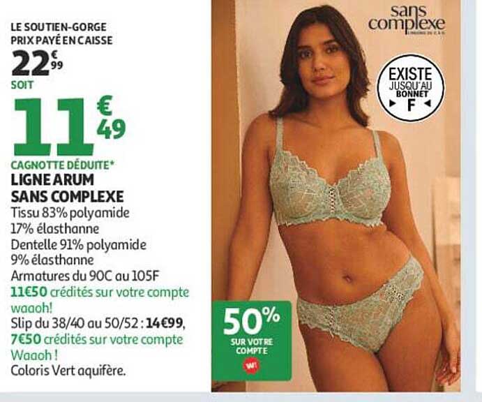 LE SOUTIEN-GORGE PRIX PAYÉ EN CAISSE