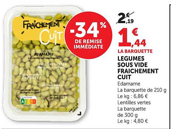 LEGUMES SOUS VIDE FRAICHEMENT CUIT