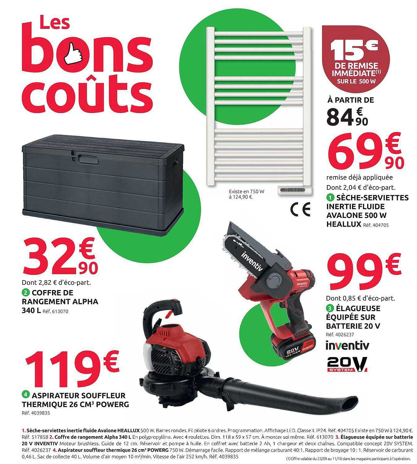 Les bons coûts