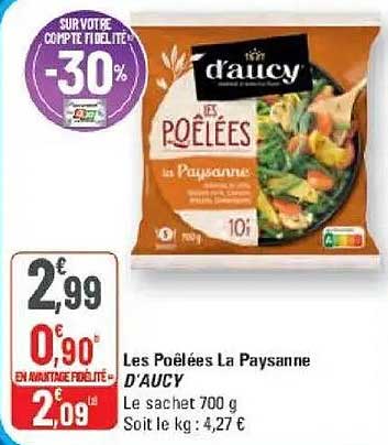 Les Poêlées La Paysanne D'AUCY