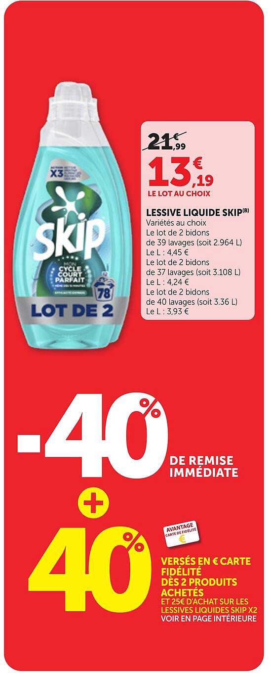 LESSIVE LIQUIDE SKIP(B)