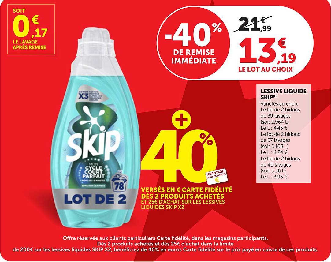 LESSIVE LIQUIDE SKIP'c