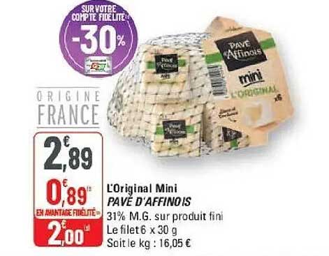 L'Original Mini PAVÉ D'AFFINOIS