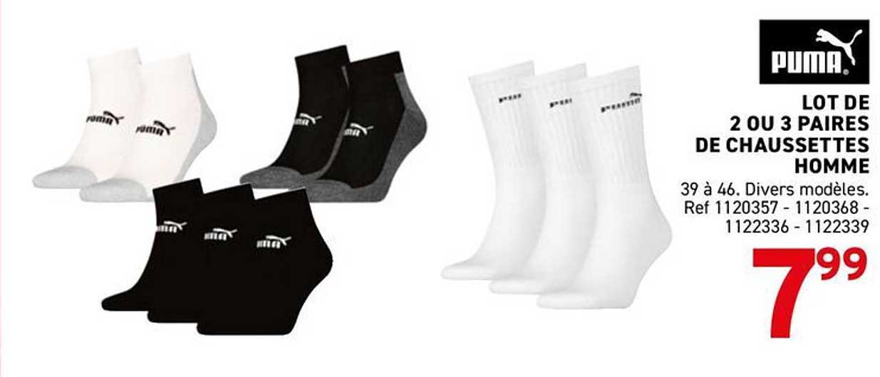 LOT DE 2 OU 3 PAIRES DE CHAUSSETTES HOMME