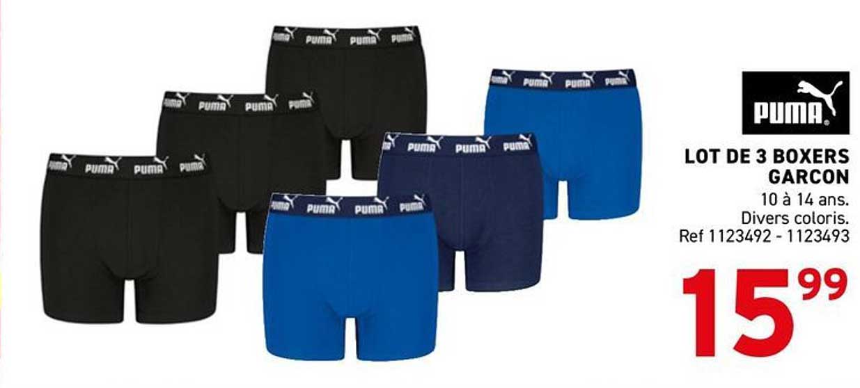 LOT DE 3 BOXERS GARCON