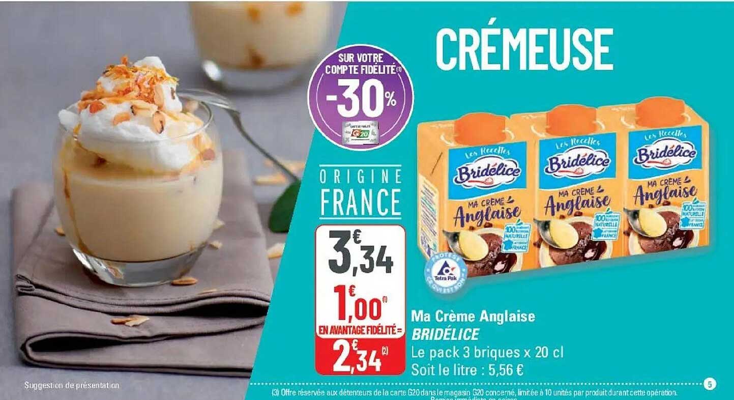 Ma Crème Anglaise BRIDÉLICE