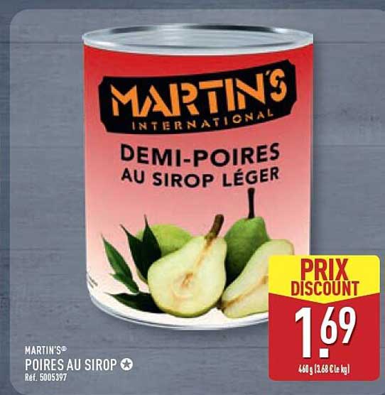 MARTIN'S POIRES AU SIROP
